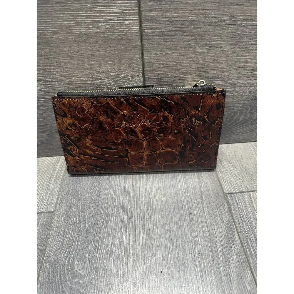 Patricia Nash Marene Floret Leather Large Wallet Brown A390997